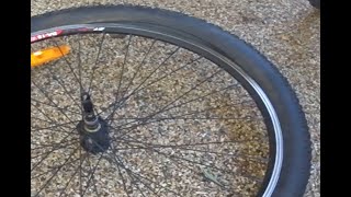 Exploding bike tube - what happens when you don't install your tyre correctly