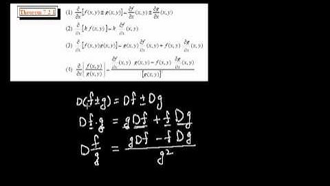Partial Derivatives070 |CH7-2 eCalculus@CSU,Taiwan