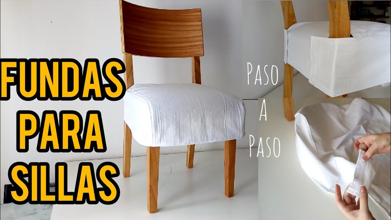 COMO HACER FUNDAS PARA SILLAS paso a paso !! how to make chair covers -  YouTube