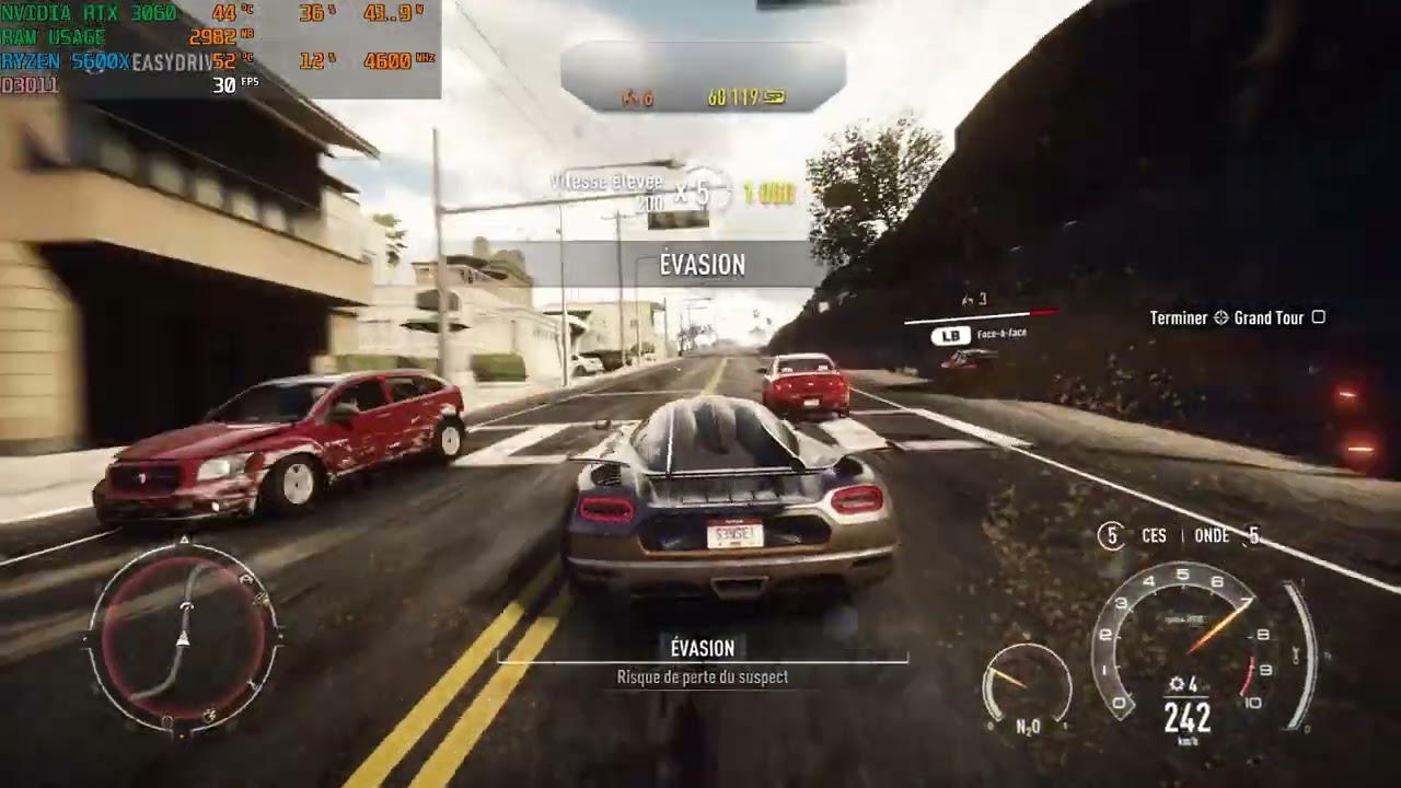 Need for Speed Rivals 2024 Benchmark - RTX 3060 | Ryzen 5600X