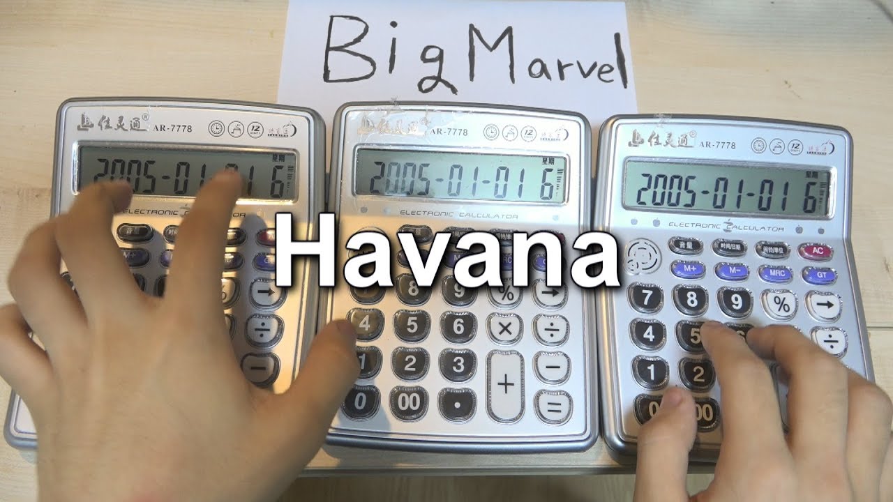 Camila Cabello Havana Calculator Cover Chords Chordify