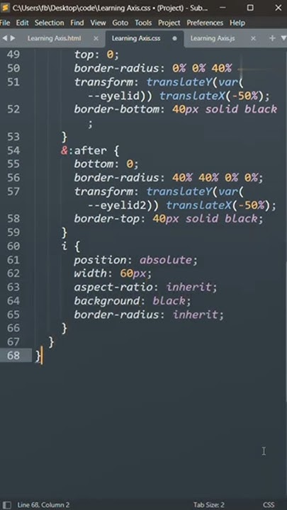 watching eye with html and css - YouTube