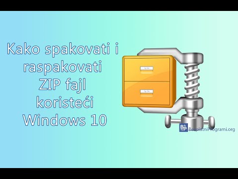 Kako  spakovat i raspakovati ZIP fajl koristeći Windows 10