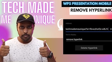 How to remove hyperlink in wps presentation mobile | remove hyperlink on wps presentation mobile