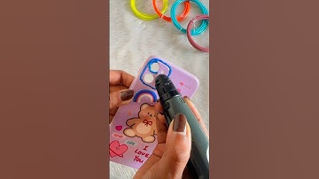3D Pen Phone Cover Ep1  😱 #crafteraditi #diy #shorts #3Dpen #phonecase #handmade @CrafterAditi