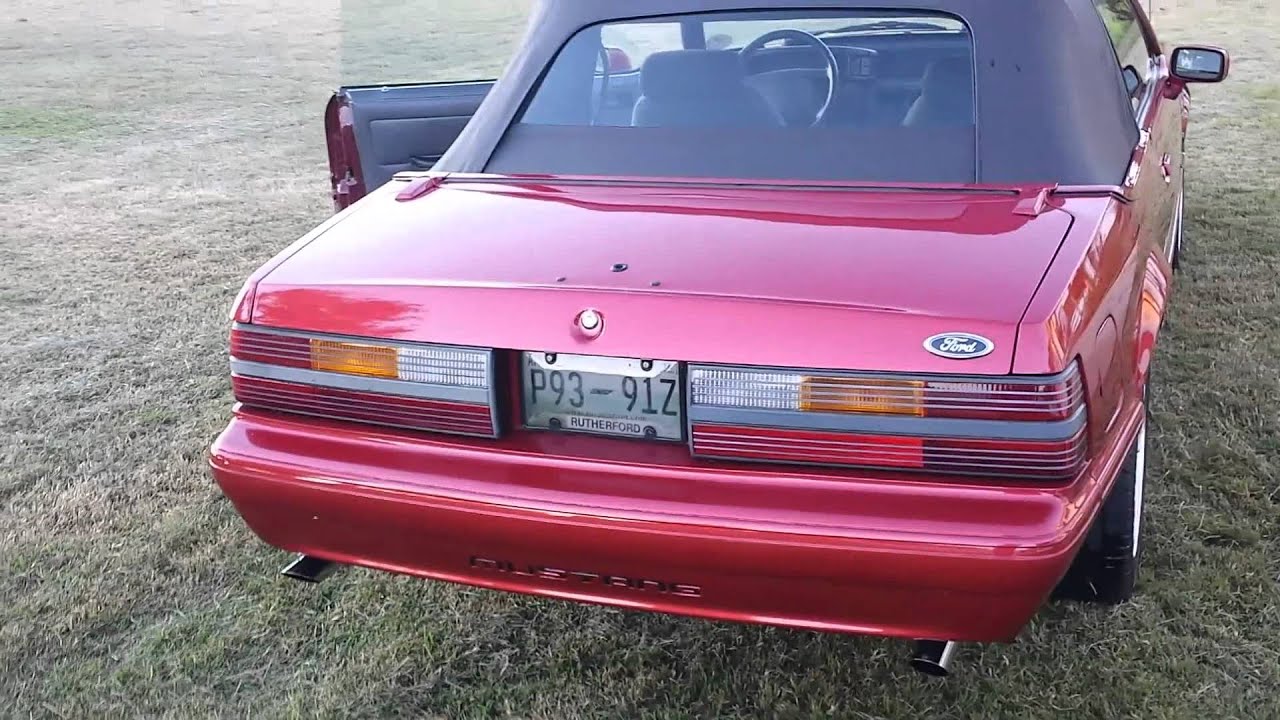 91 Mustang. 5.0 Slp Loudmouth 1's. O/R H pipe. - YouTube