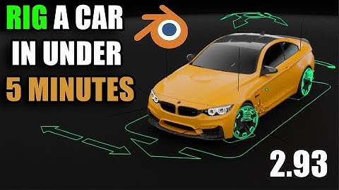 5 minutes of Car rigging in Blender (Quick and Easy Tutorial)