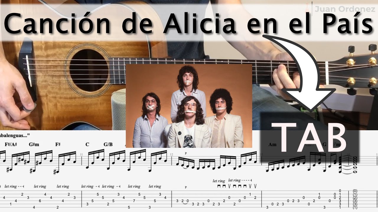 ✅  TOCALA como un PRO 👉  Canción de Alicia en el País - Serú Giran / Tutorial en GUITARRA con TAB