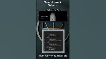 spaceX website clone using HTML and CSS #thundercoding