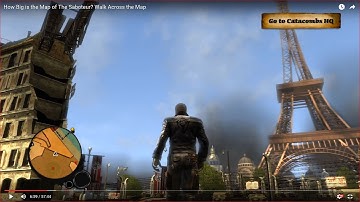 HOW BIG IS THE MAP in The Saboteur? Walk Across the Map