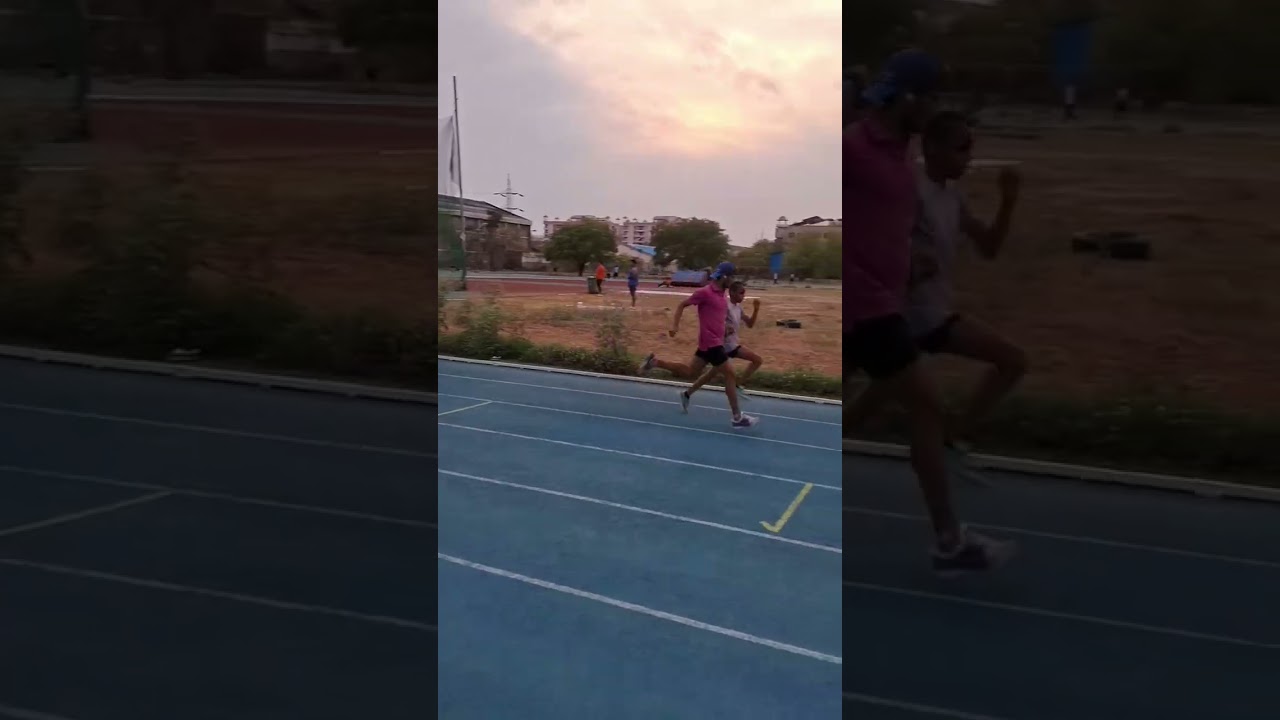 Blind runner Running long Jump 