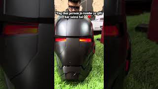 MK5 Black Edition Helmet 🔥 Voice Control + LED Eyes Test! #obsidiantoys #ironman #collectoritem