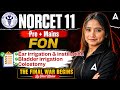 NORCET 11 Preparation | NORCET 11 Pre/Mains FON MCQs | NORCET 11 FON Full Concept | By Pari Ma'am
