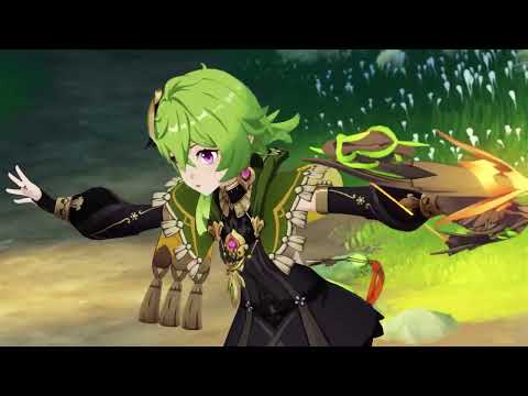【原神】柯萊(CV：前川涼子) 角色實戰介紹「林藪新芽」【日配中字】