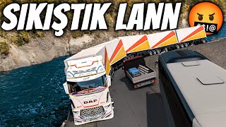 5 DORSE YÜK İLE DÜNYANIN EN DAR YOLLARINDA SIKIŞTIK !!! | EFSANE EGZOZ !! | ETS 2 DAF EVO WING