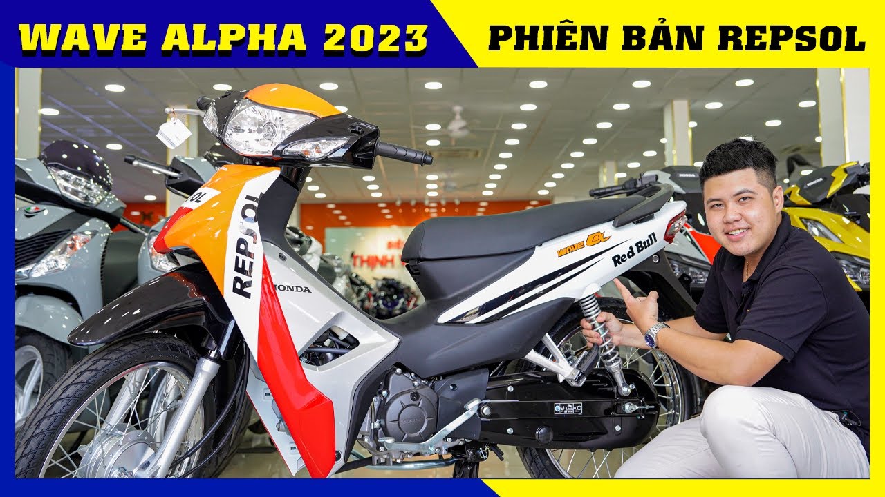 Repsol Wave Wave Alpha 2023 phiên bản Repsol | Trả góp Wave Alpha lãi suất 0% CUA ...