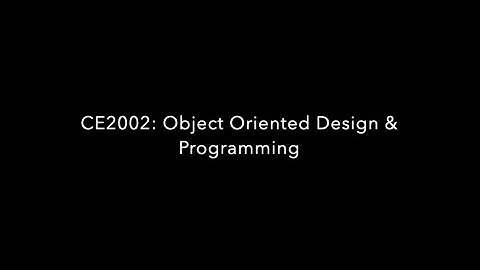 CE2002: Object Oriented Design and Programming - STARS - Video Demonstration