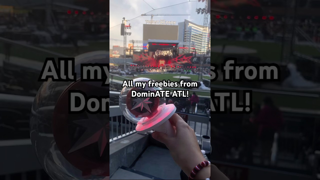 freebies from #DominATE_Atlanta #straykids #straykidsconcert #freebies #haul #skz #stay #jisung