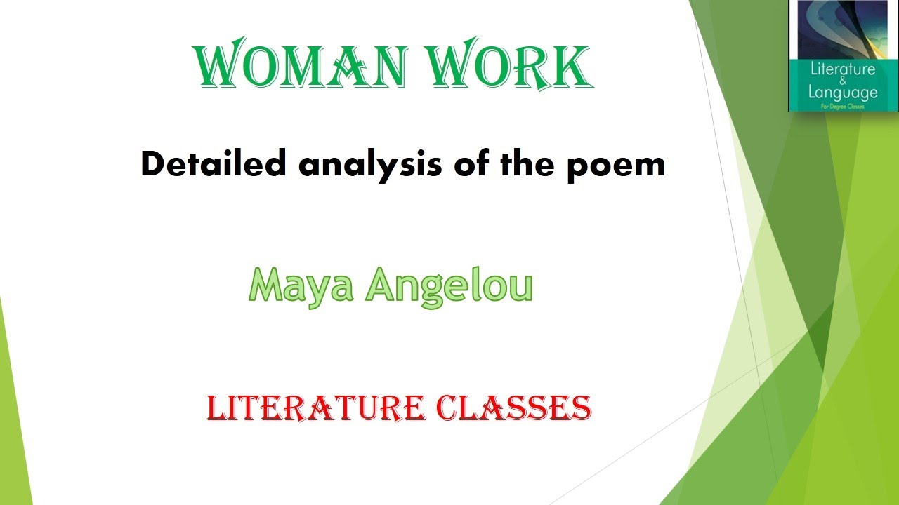 woman work maya angelou essay