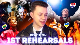 REACTION - FIRST REHEARSALS - DAY 1 | Первые репетиции ЕВРОВИДЕНИЯ 2024 | Eurovision 2024