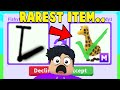 I traded the RAREST ITEM in Adopt Me.. (IMPOSSIBLE TO FIND)