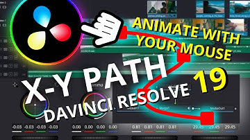 Animate Using Your Mouse Cursor - DaVinci Resolve 19 - X Y Path