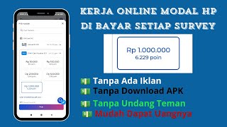 Review Aplikasi Legit Penghasil Uang Kerja Online Modal Hp 🌐 Cara Dapat Uang Dari Internet