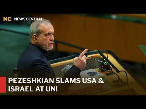 “We Will Not Surrender” Iran President Pezeshkian Slams USA & Israel in UNGA Speech | AC1Z