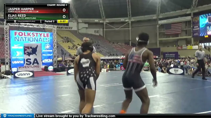 130 Lbs Champ. Round 1 - Jasper Harper, Force Elit...
