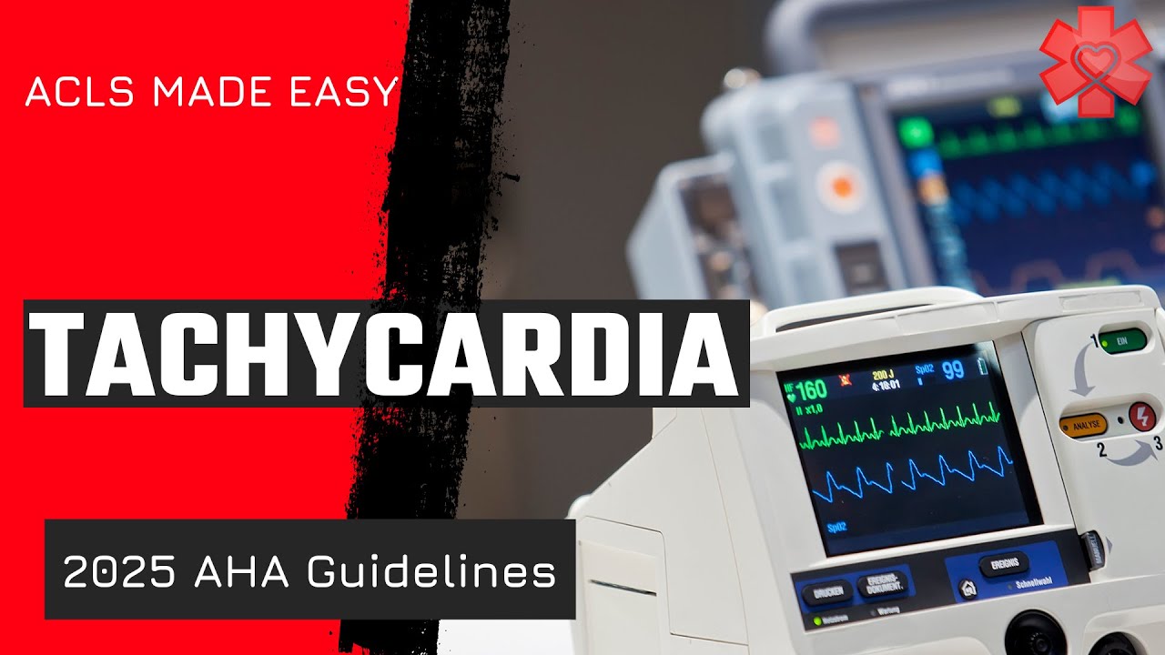 ACLS 2025- Tachycardia Algorithm - YouTube