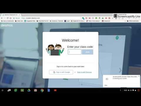 How to login  Desmos Student Activities w/Google