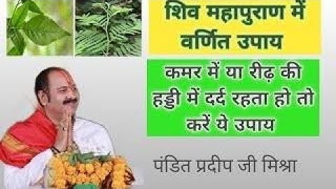 रीढ़ की हड्डी/कमर की हड्डी खिसकना | Shiv Puran के उपाय/Pradeep Mishra ke upay | #katha #upay