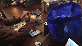 Coding Monday Thunkable app. making and CalliMatrix 5x5. Using MakeCode for Microbit and Arcade game