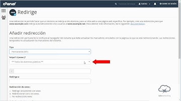 Cómo crear una redirección de Dominio desde cPanel
