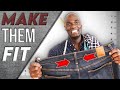 How To SLIM The Waist Of Your Jeans | SIMPLE Tutorial