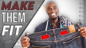 How To SLIM The Waist Of Your Jeans (BEGINNER FRIENDLY)