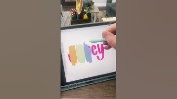 How to create ombré writing in the Procreate app!🤯 #procreatetutorials #digitalproducts #procreate