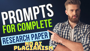 How to write a research paper using ANY AI for College or Journal | No AI, No plagiarism