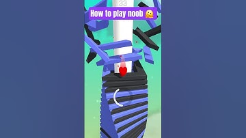 STACK BALL how to play noob 🫠 #stackball #trending #gaming #shortsviral #vishalrai #shorts #games
