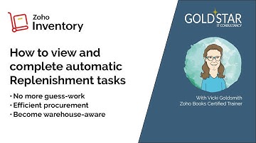 How to view and complete automatic Replenishment tasks in Zoho Inventory