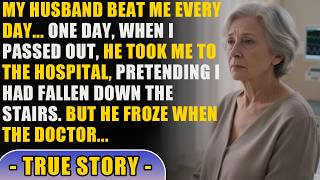 My husband beat me everyday. One day, I fainted — he took me to the hospital and pretended...