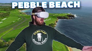 GOLFING AT PEBBLE BEACH IN VR - Golf+ Pro Difficulty