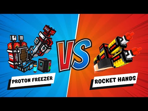 Rocket Hands VS Proton Freezer (Mythical) - Pixel Gun 3D