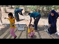 Zahra's daily life and family cooperation in building a living space