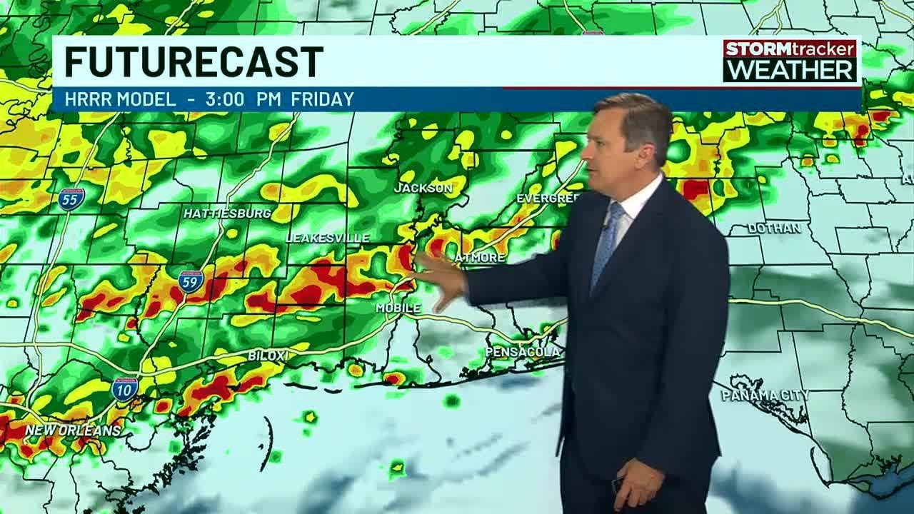 Heavy showers, storms move in Friday - YouTube