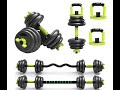 STRONGWAY™ ADJUSTABLE 6 IN 1 DUMBBELL BARBELL KETTLEBELL PUSH UP SET