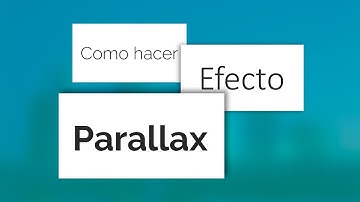 Como hacer efecto PARALLAX 😍| HTML - CSS | 2018