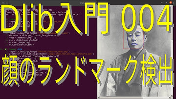 Dlib入門 004顔のランドマーク検出