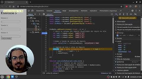 Exercício 5 - Prof. Bruno Clemente