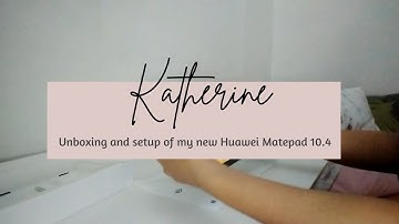 Unboxing and setup of my new Huawei Matepad 10.4